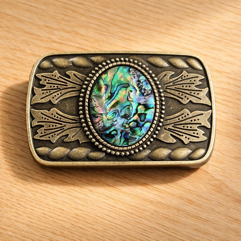 Abalone Shell Belt Buckle