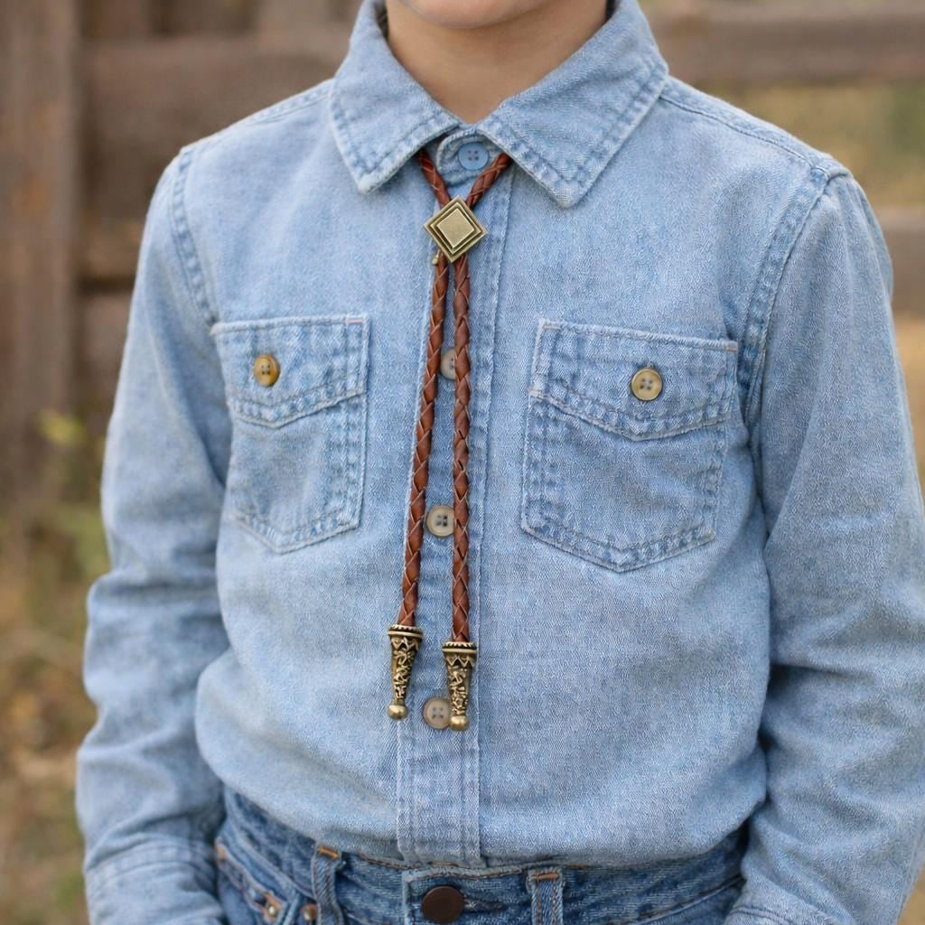 Kids Diamond Bolo Tie