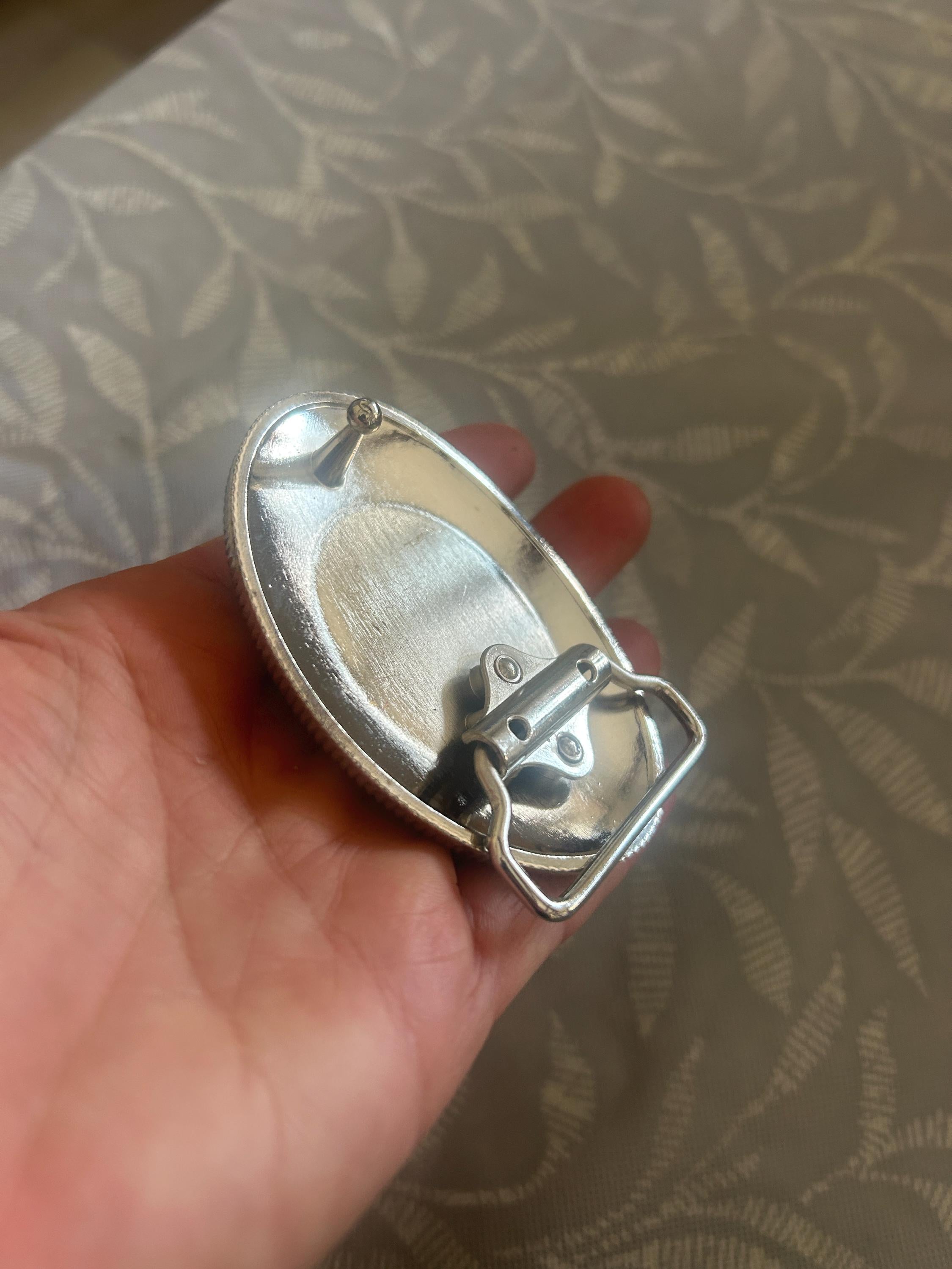 Pressed Flower Belt Buckle