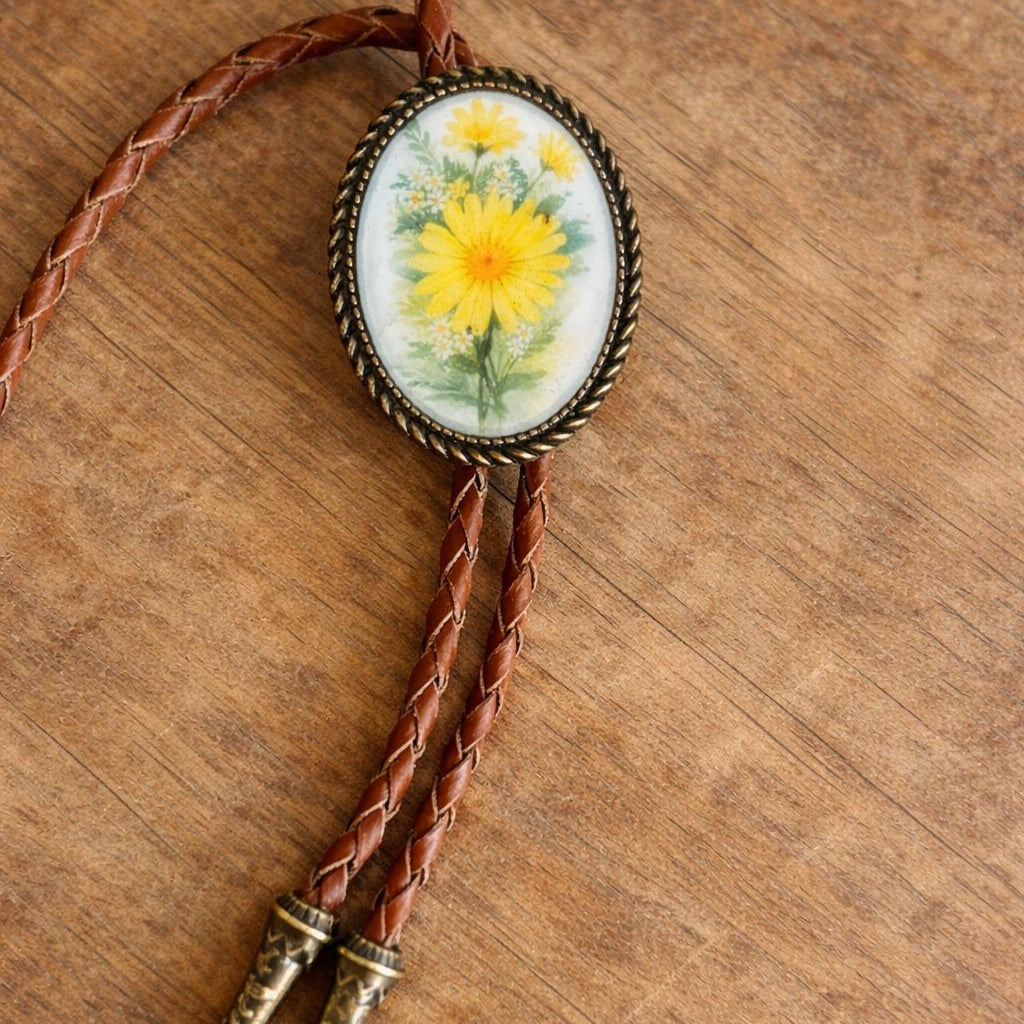 Country Daisy Bolo Tie