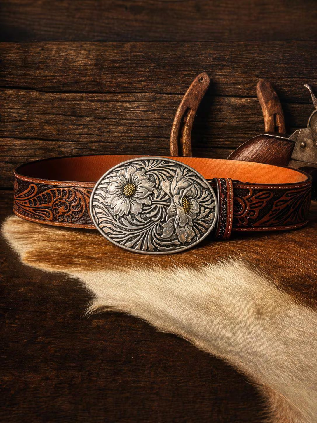 Black Sunflower Belt