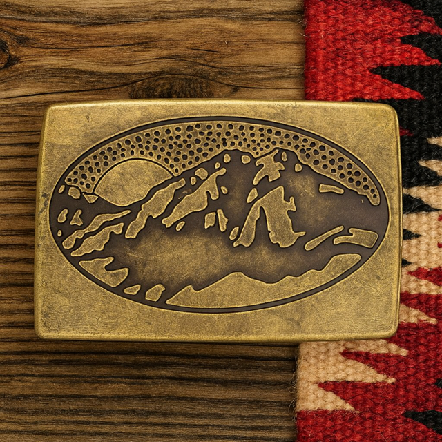 Mountain Belt Buckle