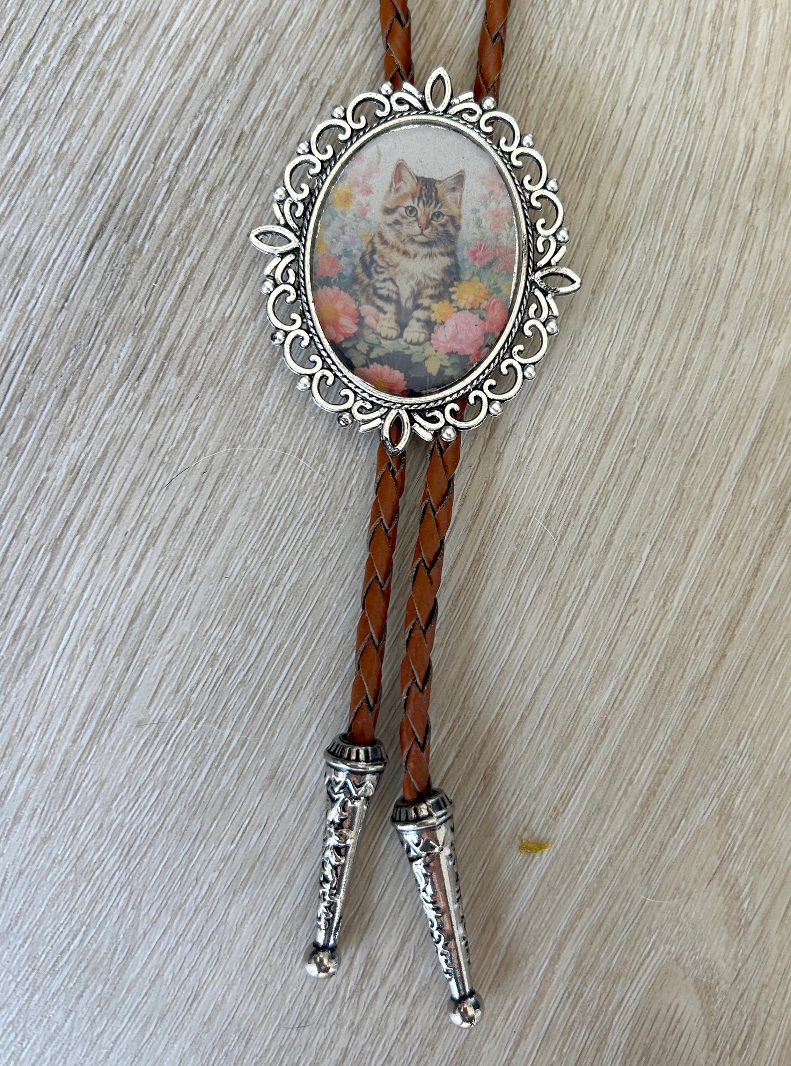 Kitten Portrait Bolo Tie