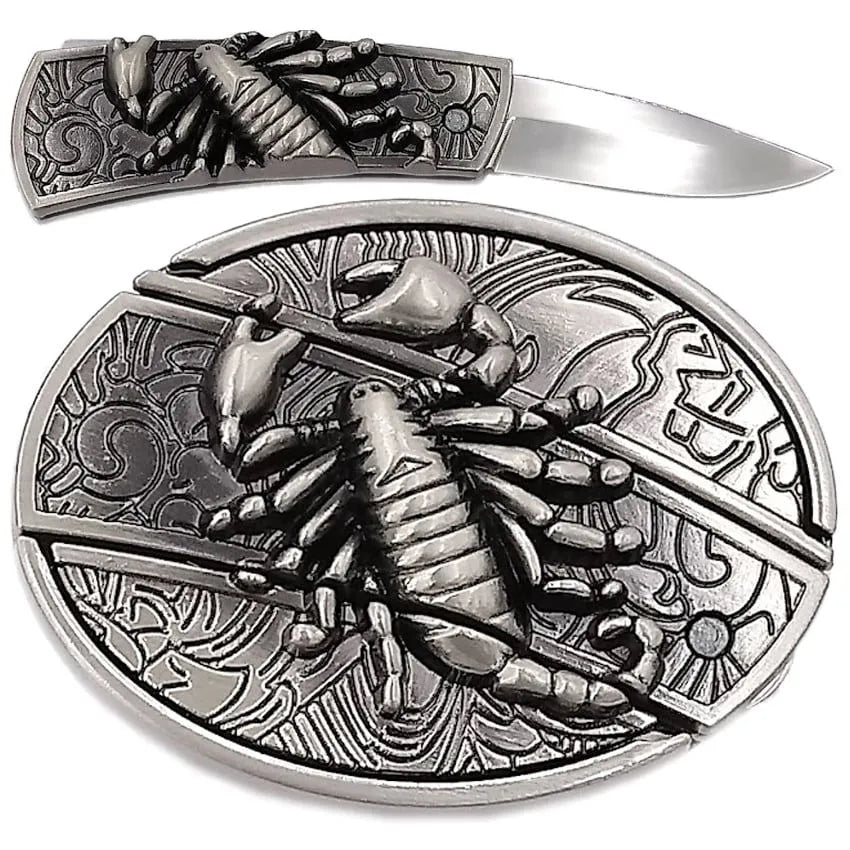 Hidden Tool Utility Belt Buckle - Scorpion