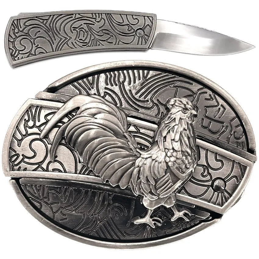 Hidden Tool Utility Belt Buckle - Rooster
