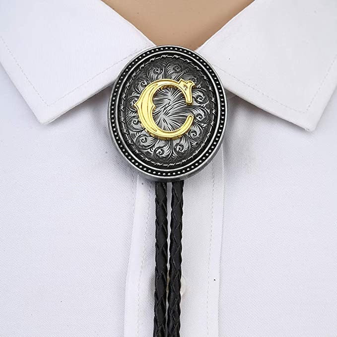 Initial Bolo Tie