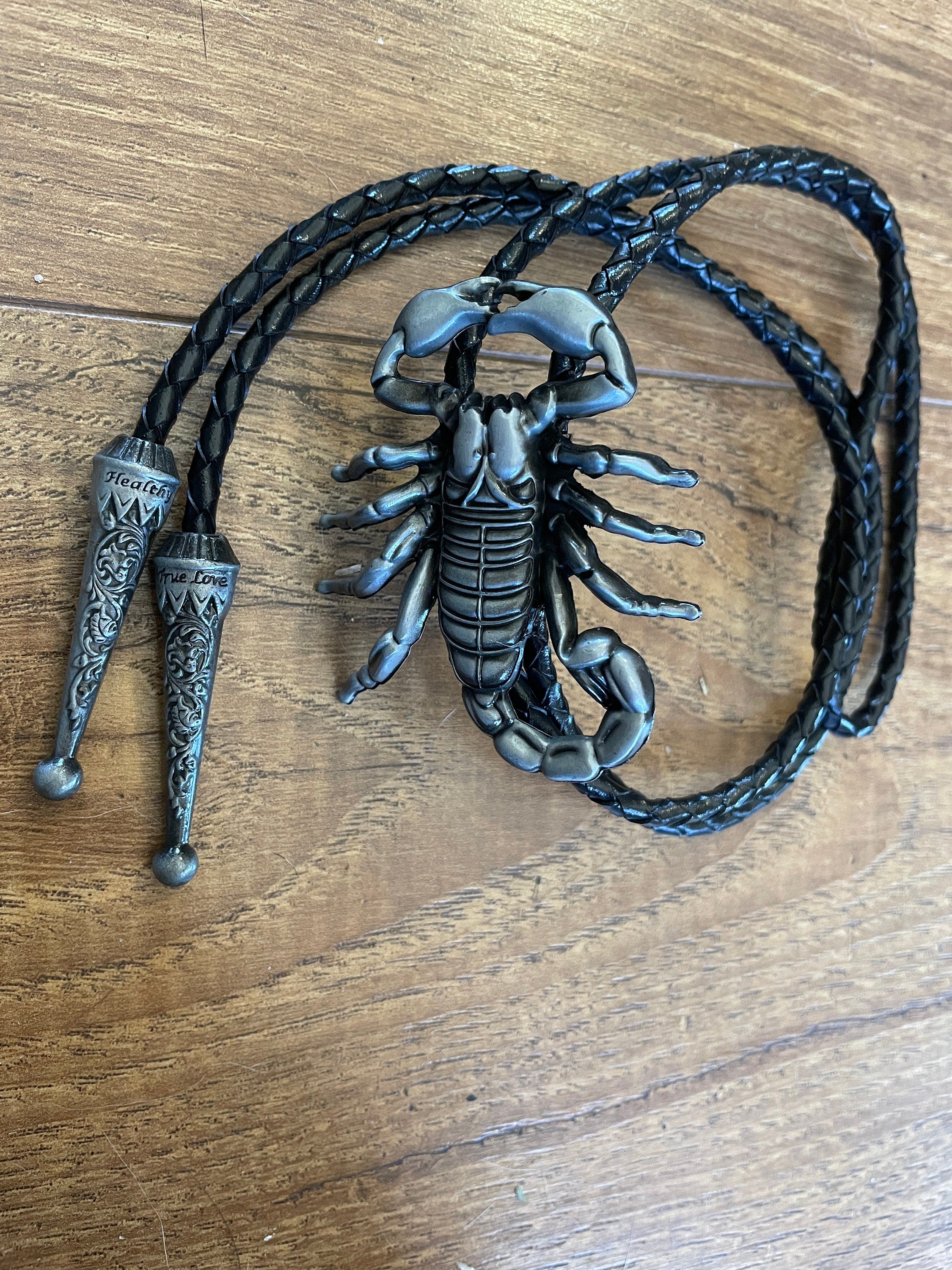 Silver Scorpion Bolo Tie