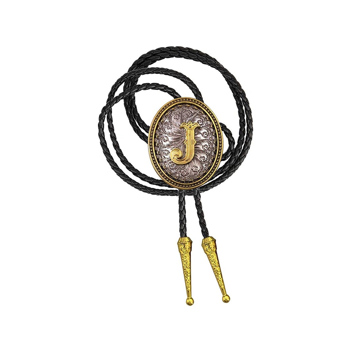 Gold Initial Bolo Tie