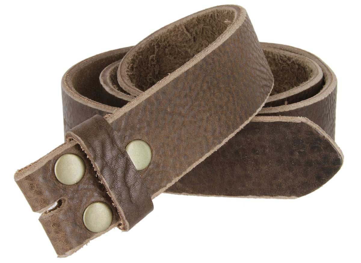 1.5'' Width Soft Brown Leather Belt Strap