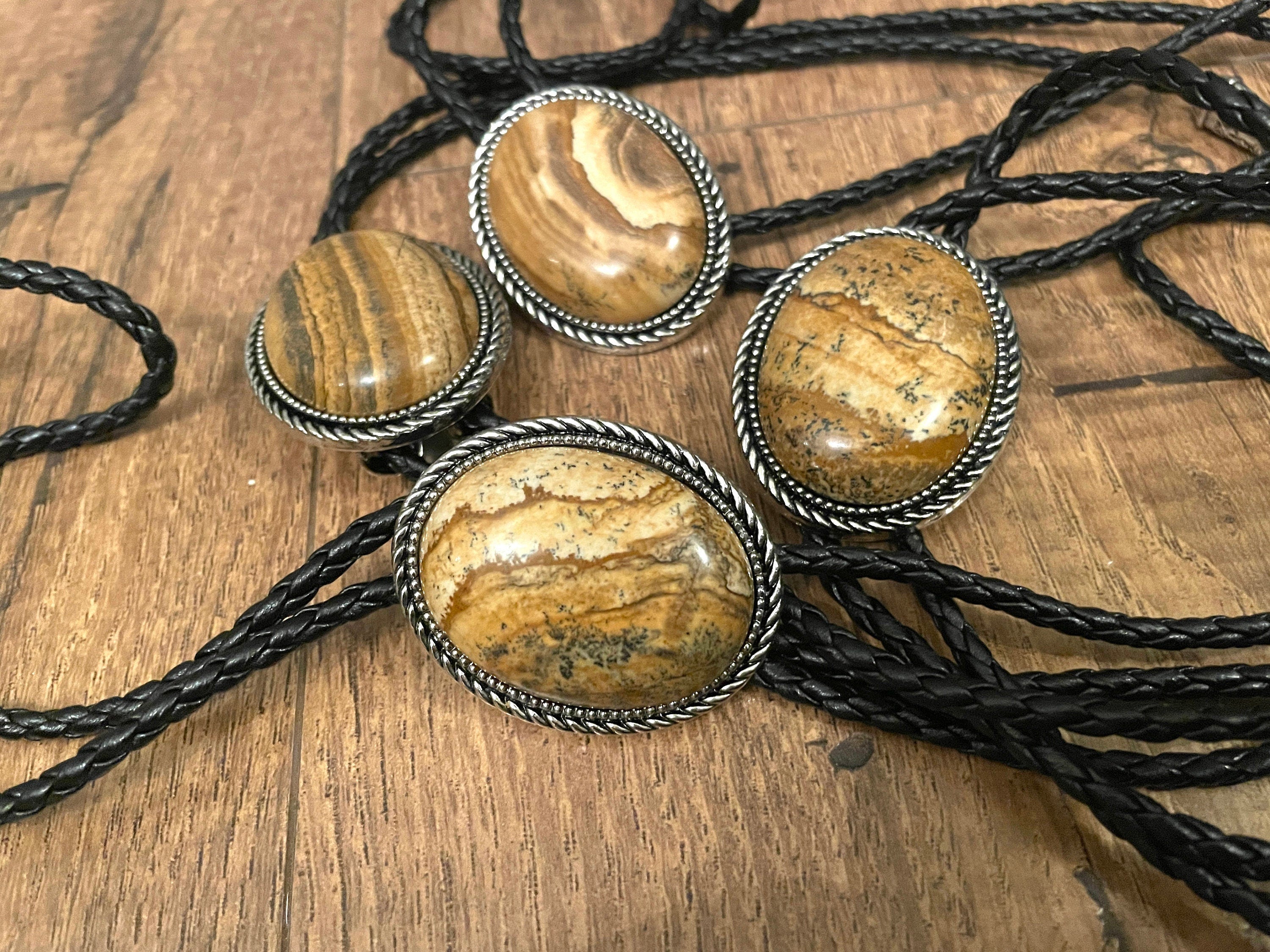 Southwestern Jasper Bolo Tie