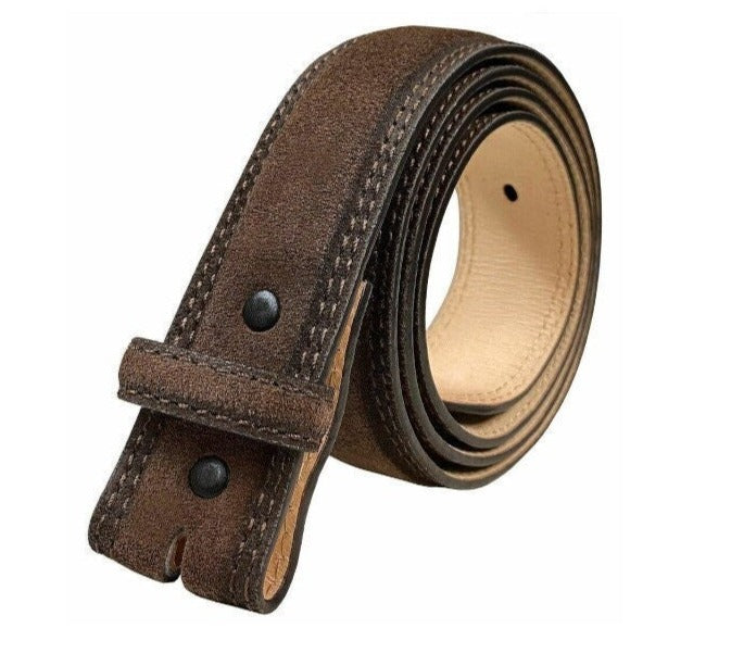 1.5'' Wide Stitched Suede Belt Strap