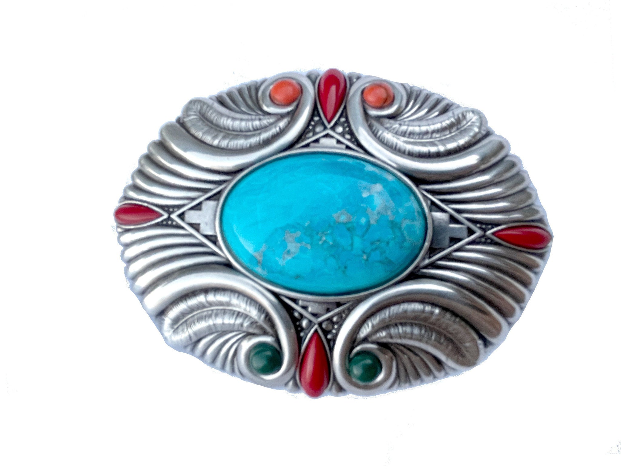 Turquoise Southwestern Belt Buckle