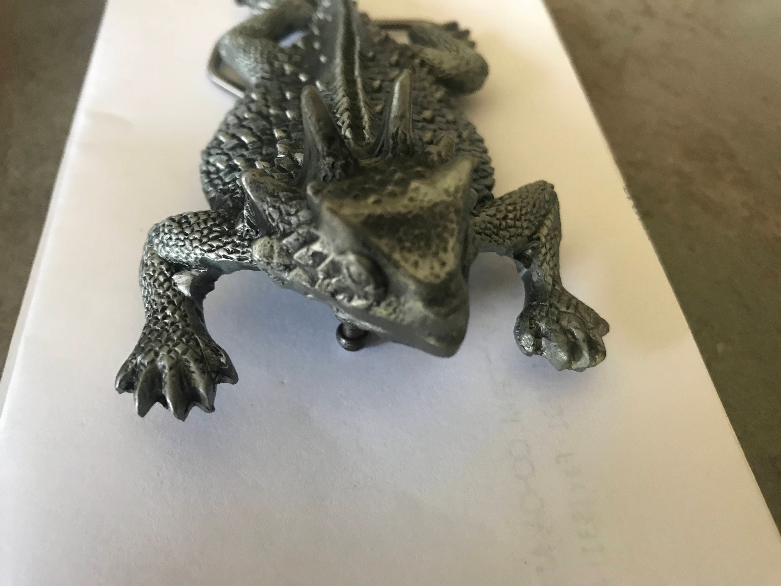 Horned Lizard Belt Buckle