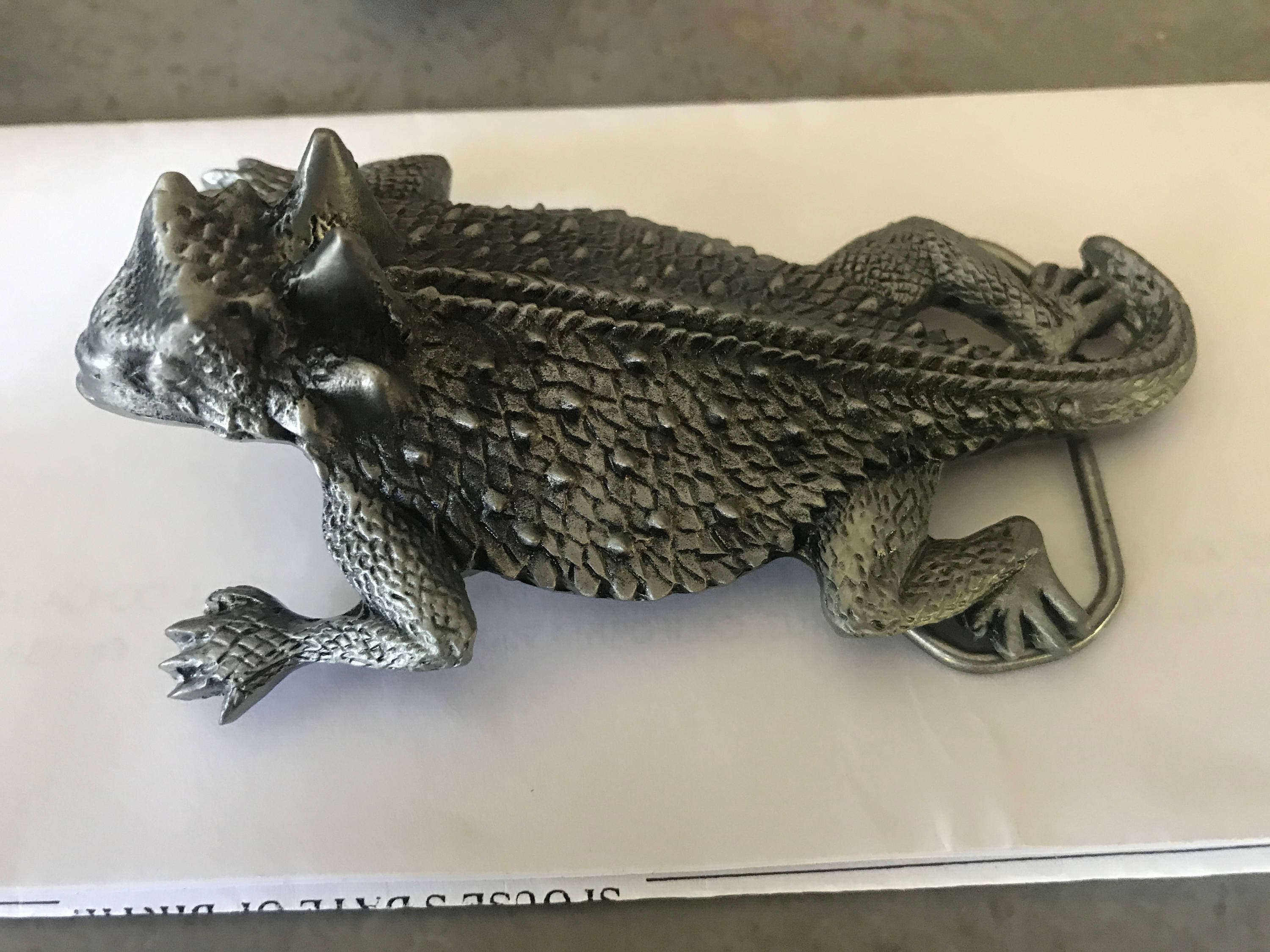 Horned Lizard Belt Buckle