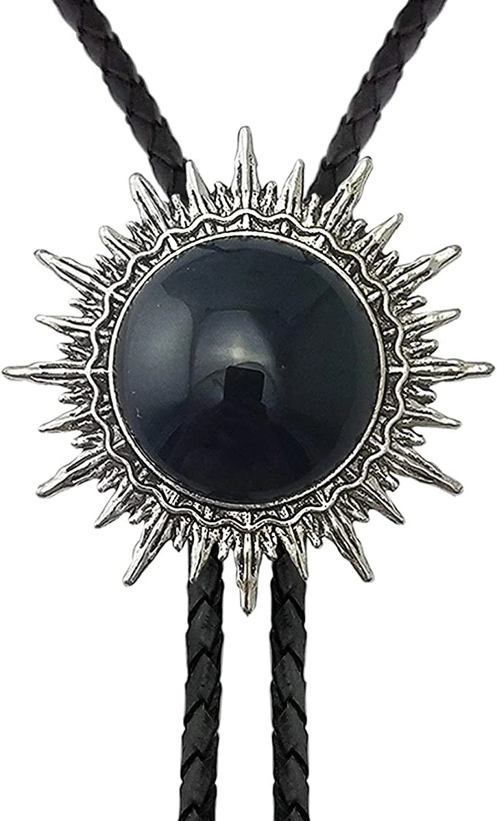 Black Sun Bolo Tie