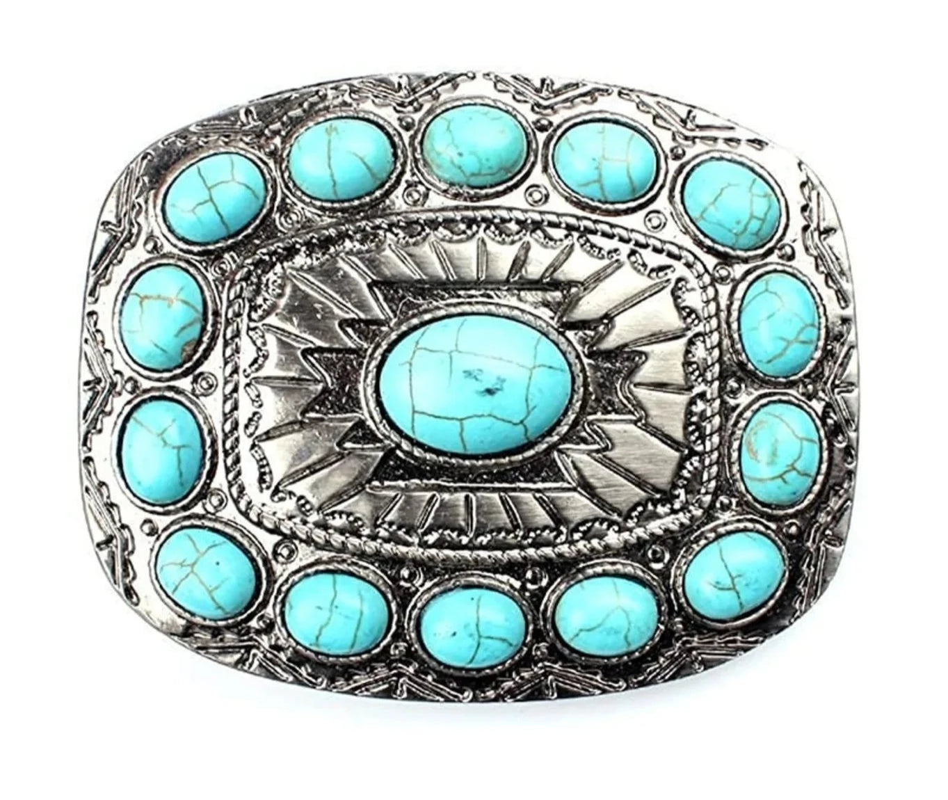 Turquoise Western Belt Buckle