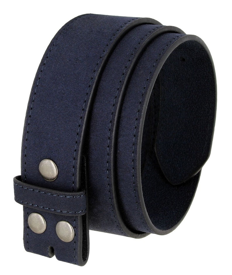 1.5'' Wide Navy Suede Belt Strap