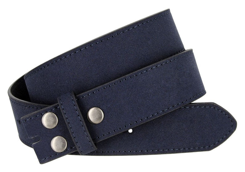 1.5'' Wide Navy Suede Belt Strap