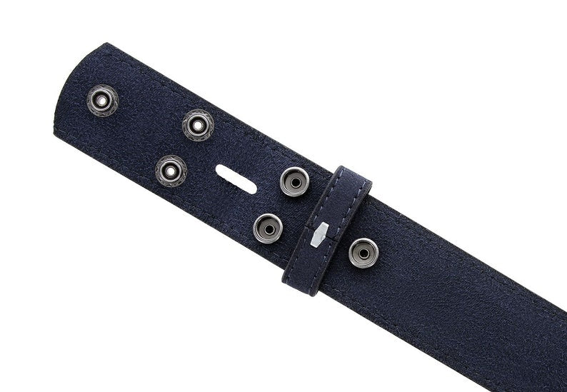 1.5'' Wide Navy Suede Belt Strap