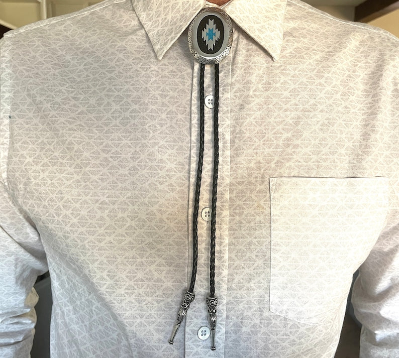 Chevron Bolo Tie