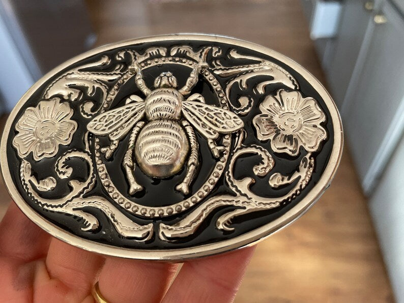 Silver Bee Belt Buckle