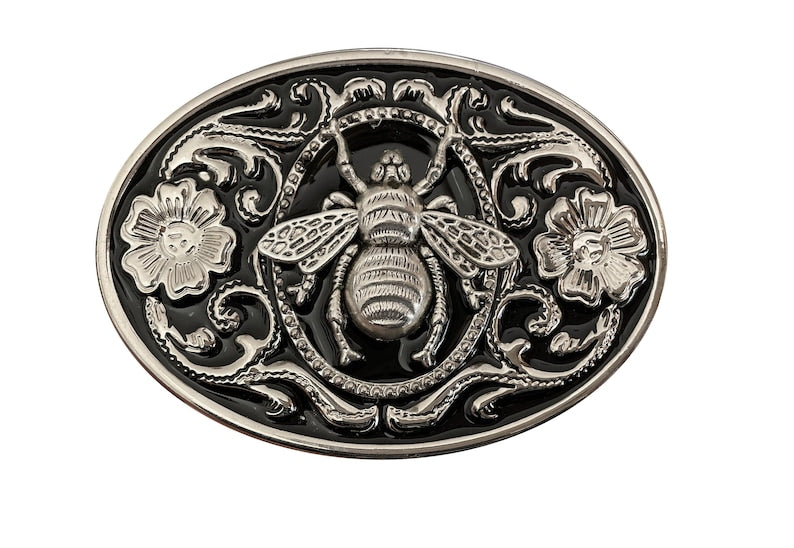Silver Bee Belt Buckle