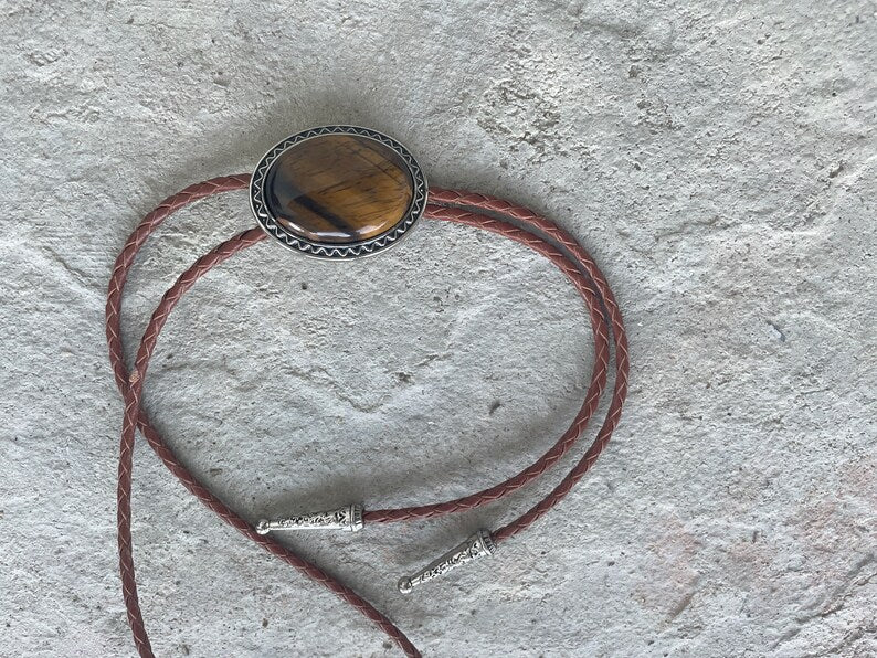 Southwestern Tigers Eye Bolo Tie