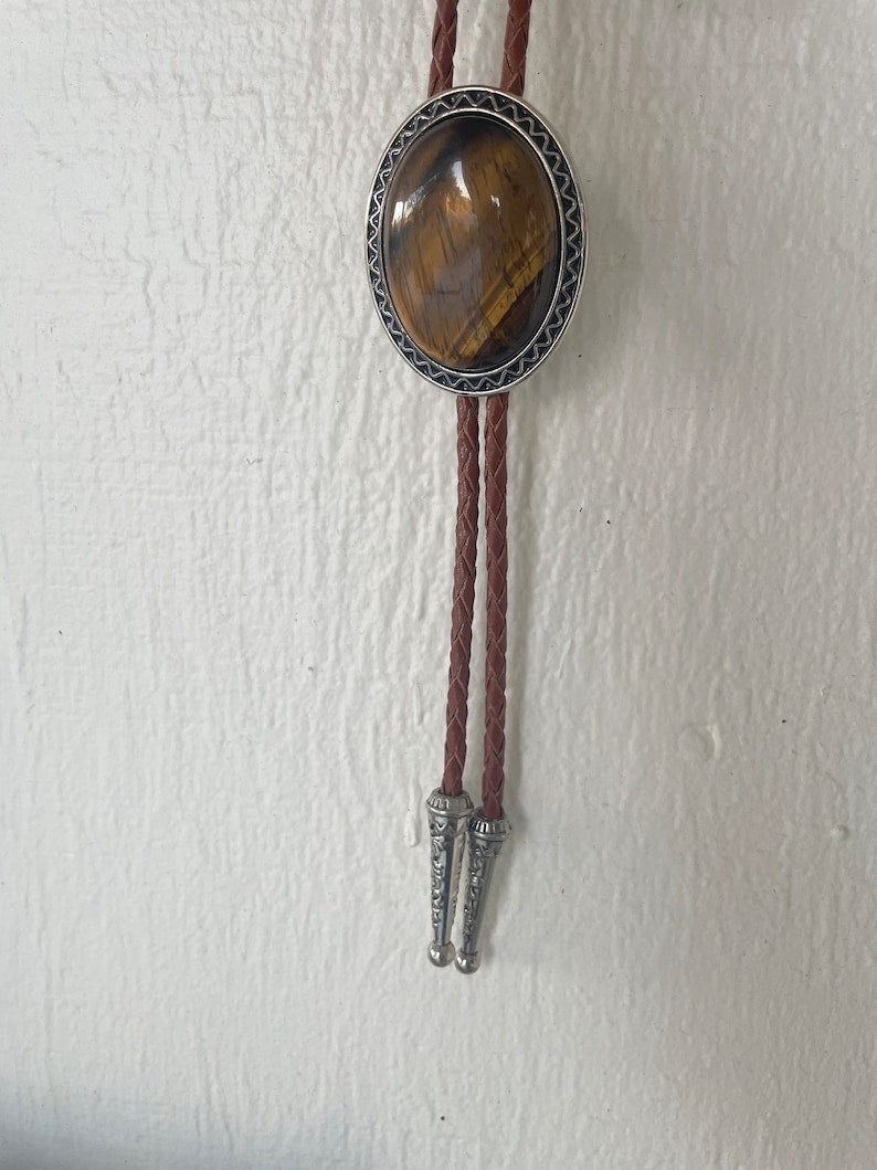 Southwestern Tigers Eye Bolo Tie