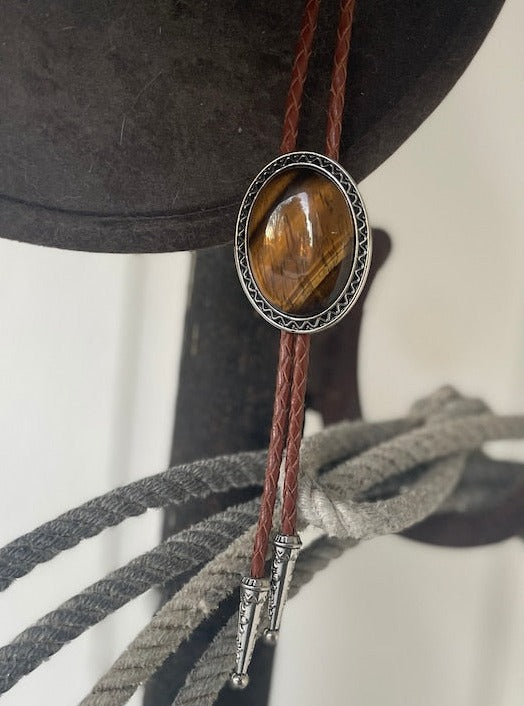 Southwestern Tigers Eye Bolo Tie