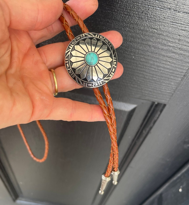 Round Sun Bolo Tie