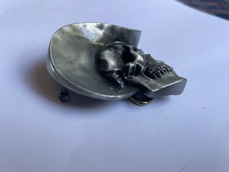 Cowboy Skull Belt Buckle