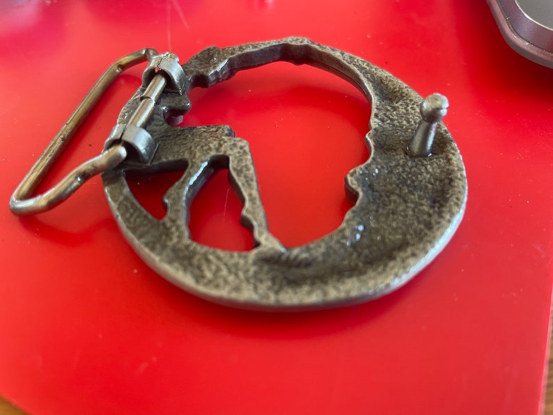 Woman on The Moon Belt Buckle