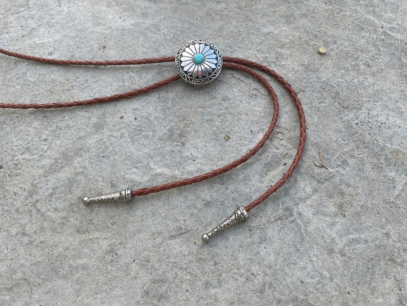 Round Sun Bolo Tie
