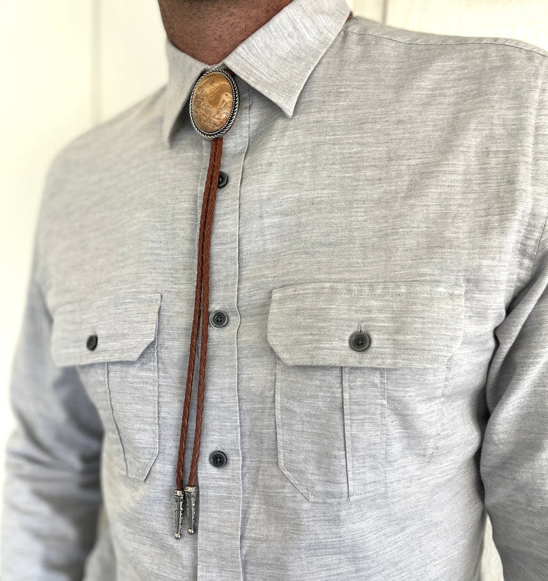 Southwestern Jasper Bolo Tie