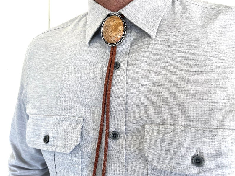 Southwestern Jasper Bolo Tie