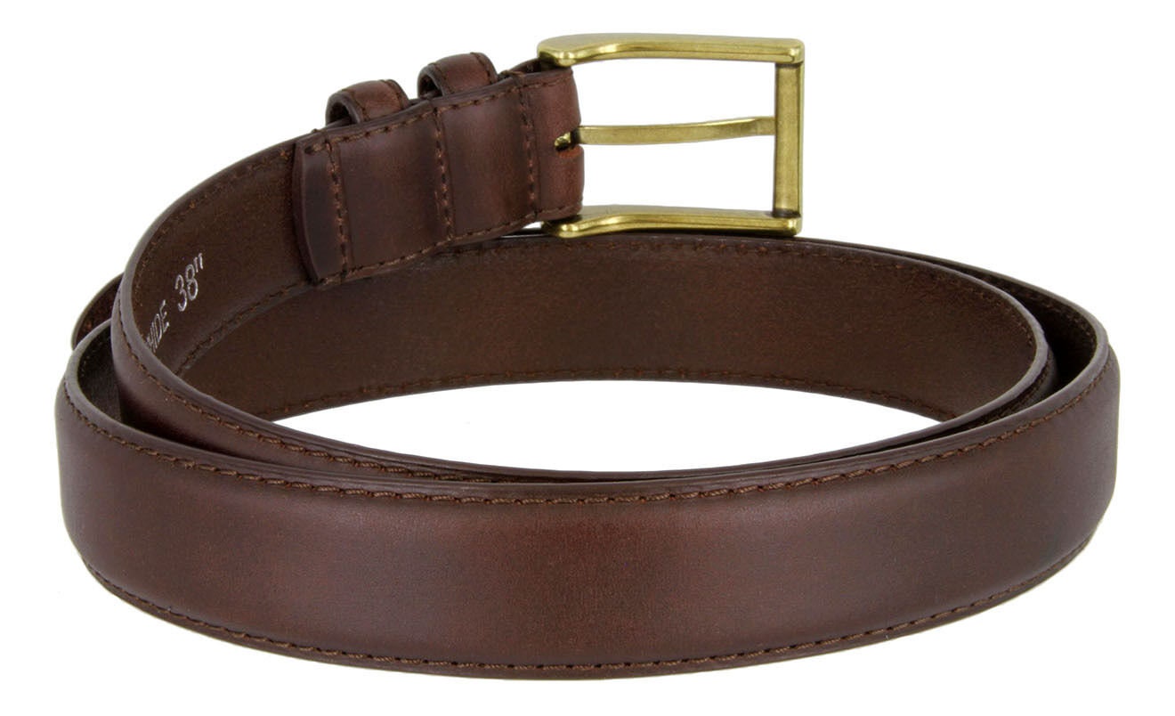Italian Calfskin Genuine Leather Belt - 1 1/8'' Wide