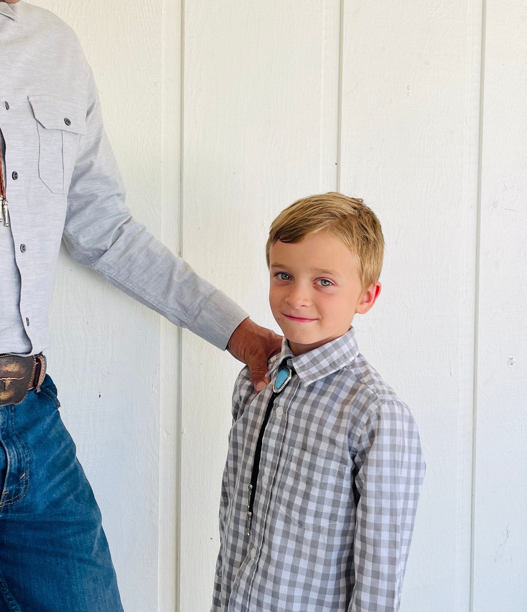 Kids Turquoise Pear Bolo Tie