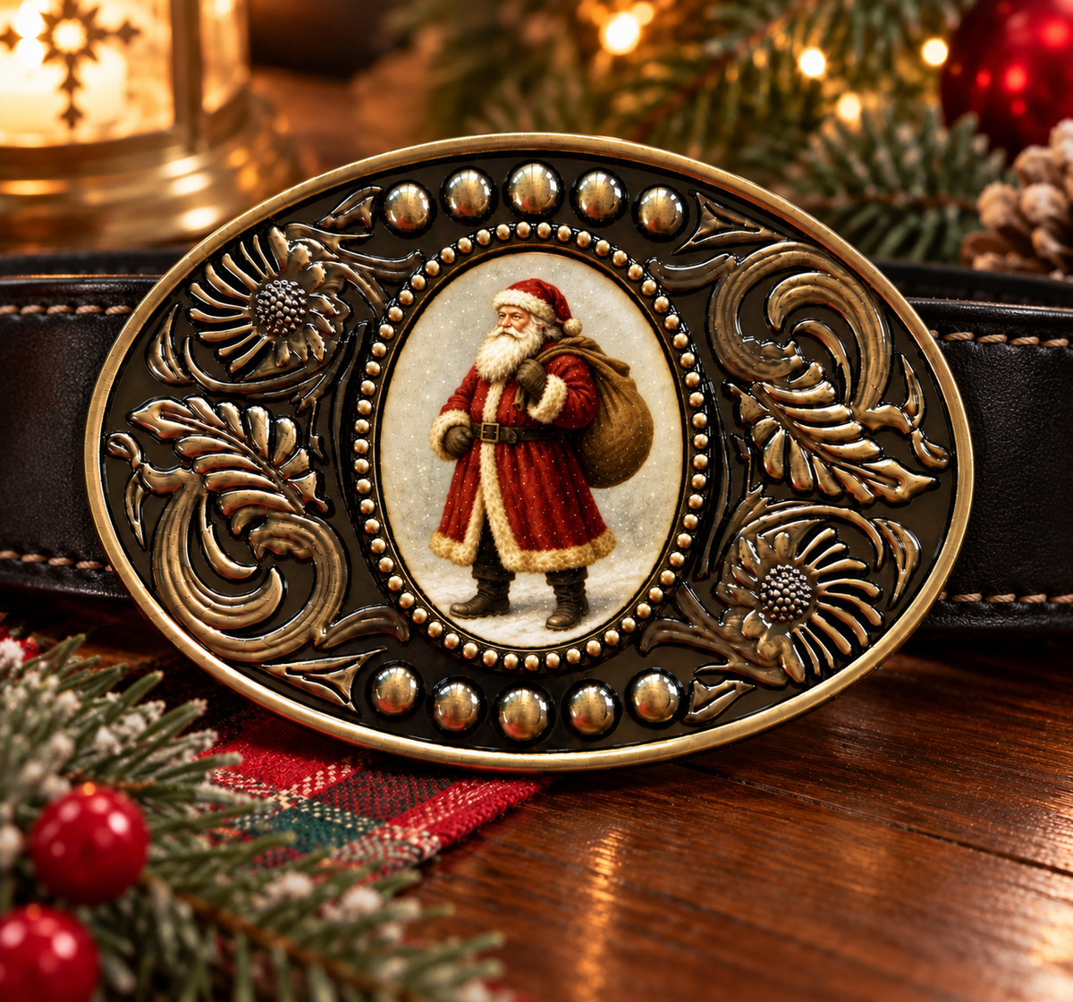 Ol' Saint Nick Belt Buckle