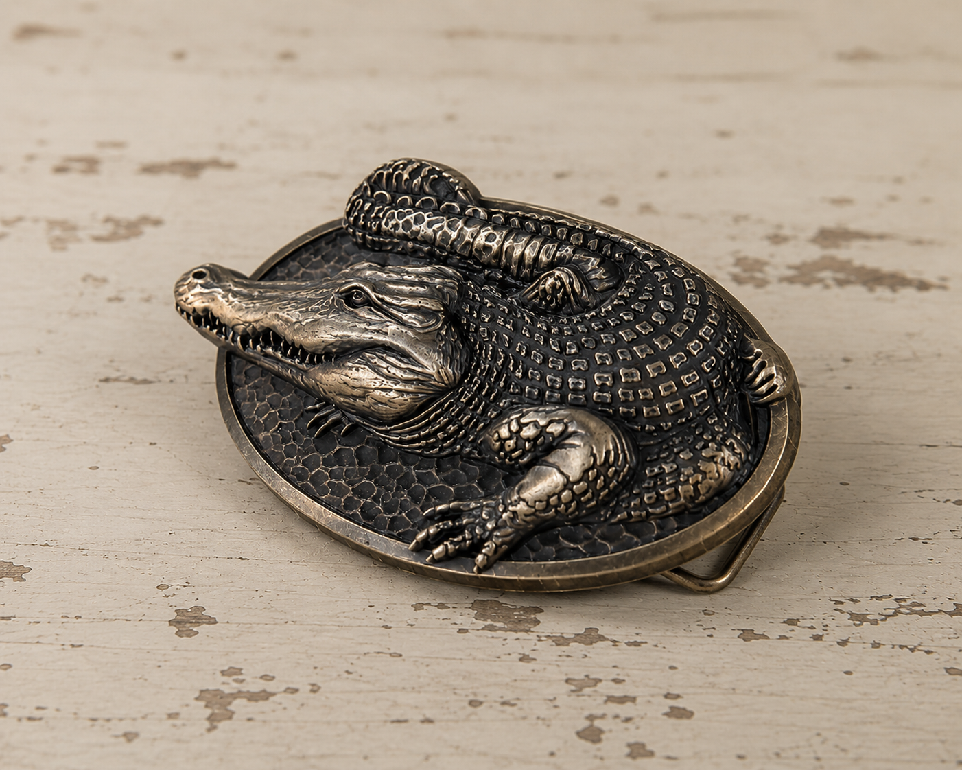 Crocodile Belt Buckle
