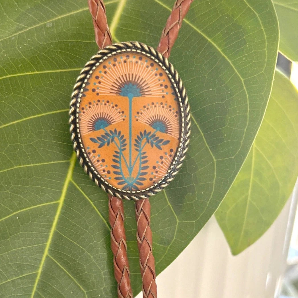 Whimsical Flower Bolo Tie