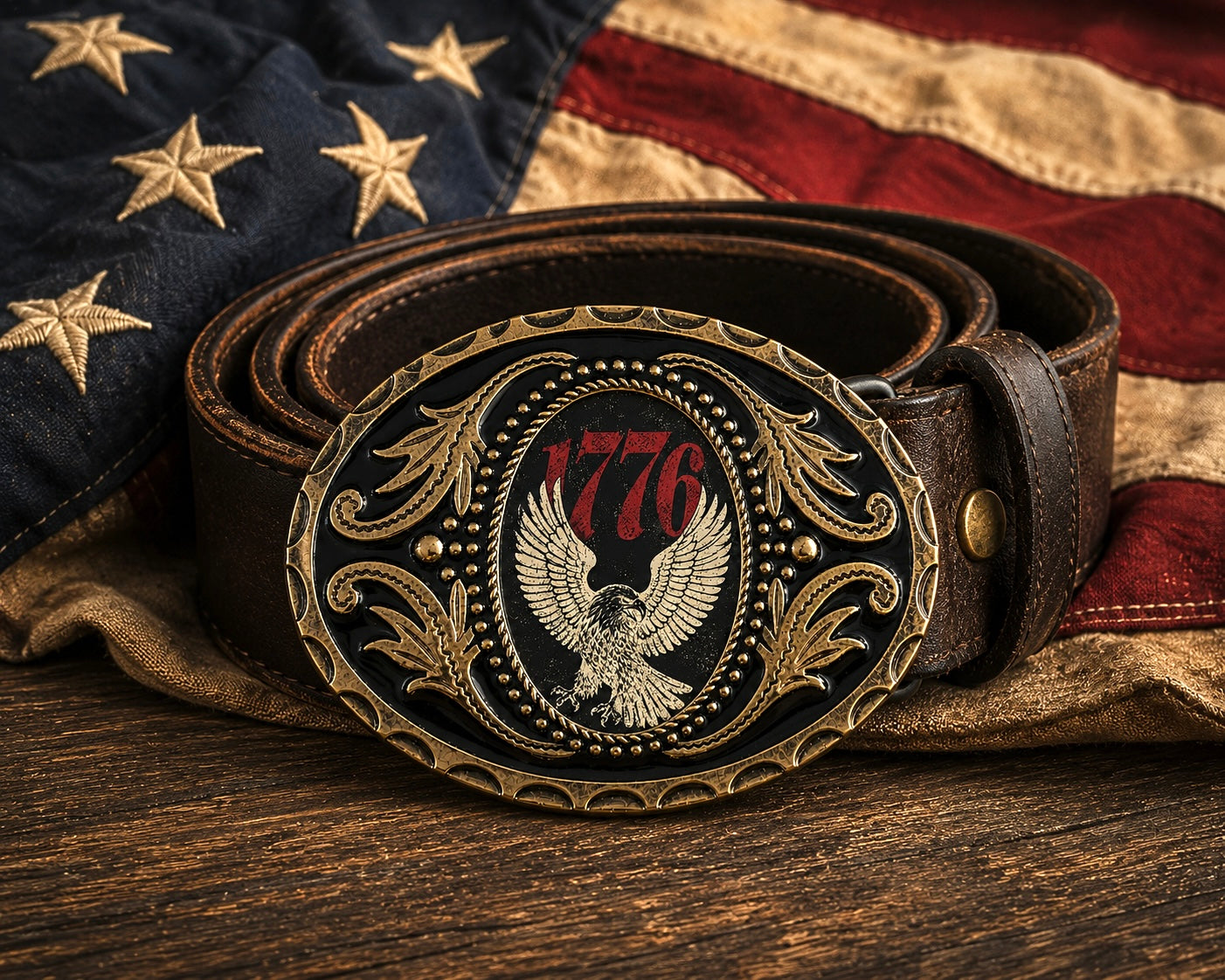 1776 USA Belt Buckle