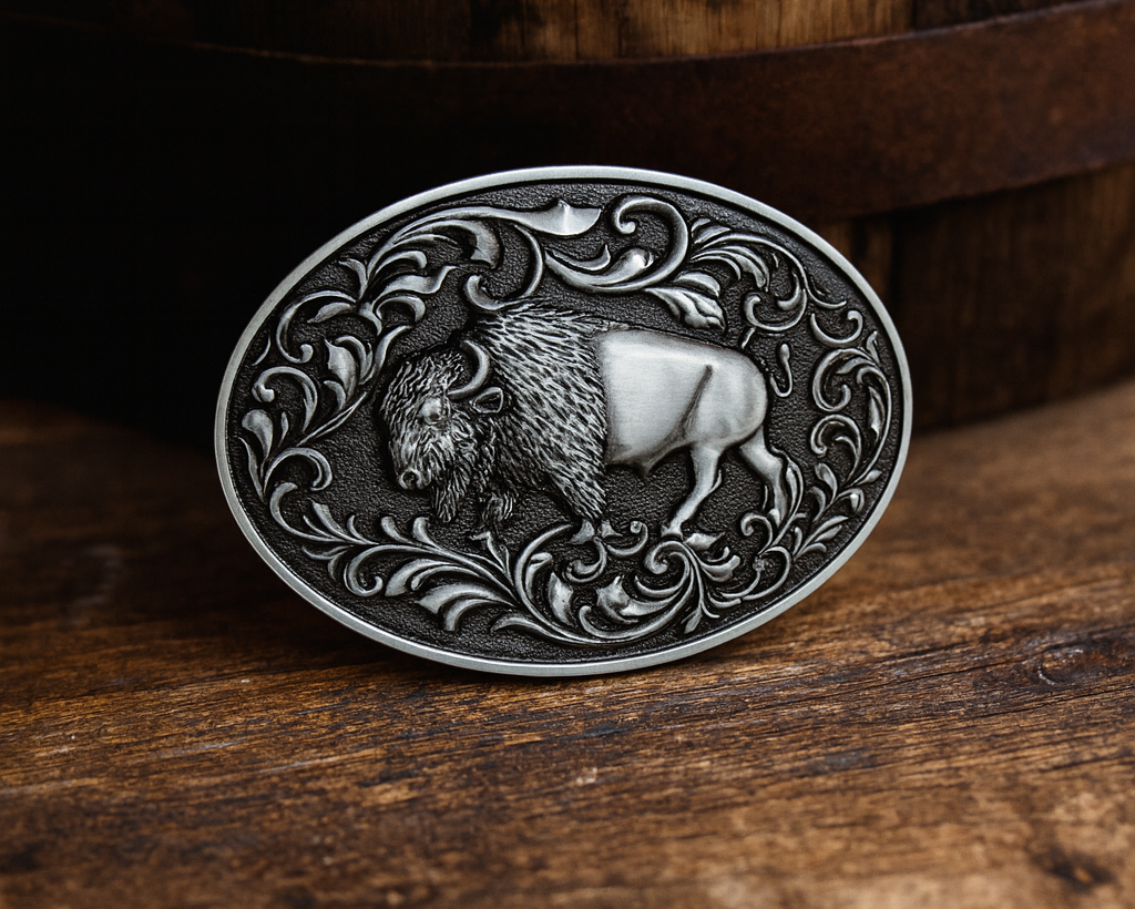 Western Buffalo Belt Buckle