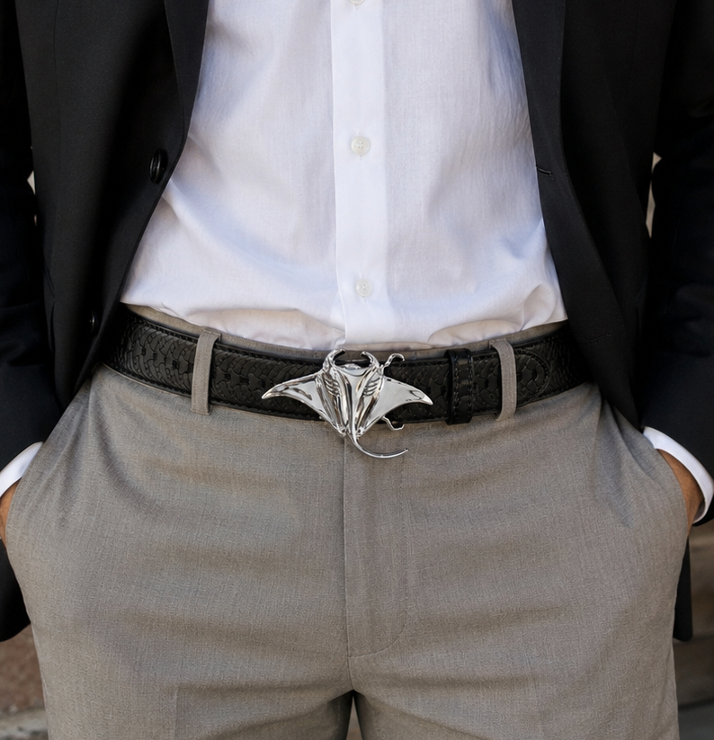 Manta Ray Belt Buckle