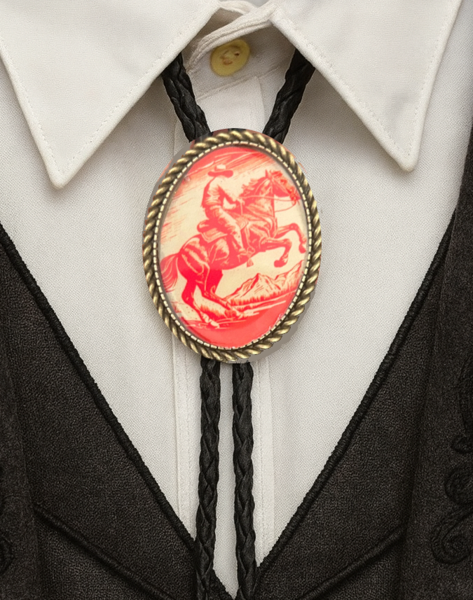 Vintage Cowboy Bolo Tie
