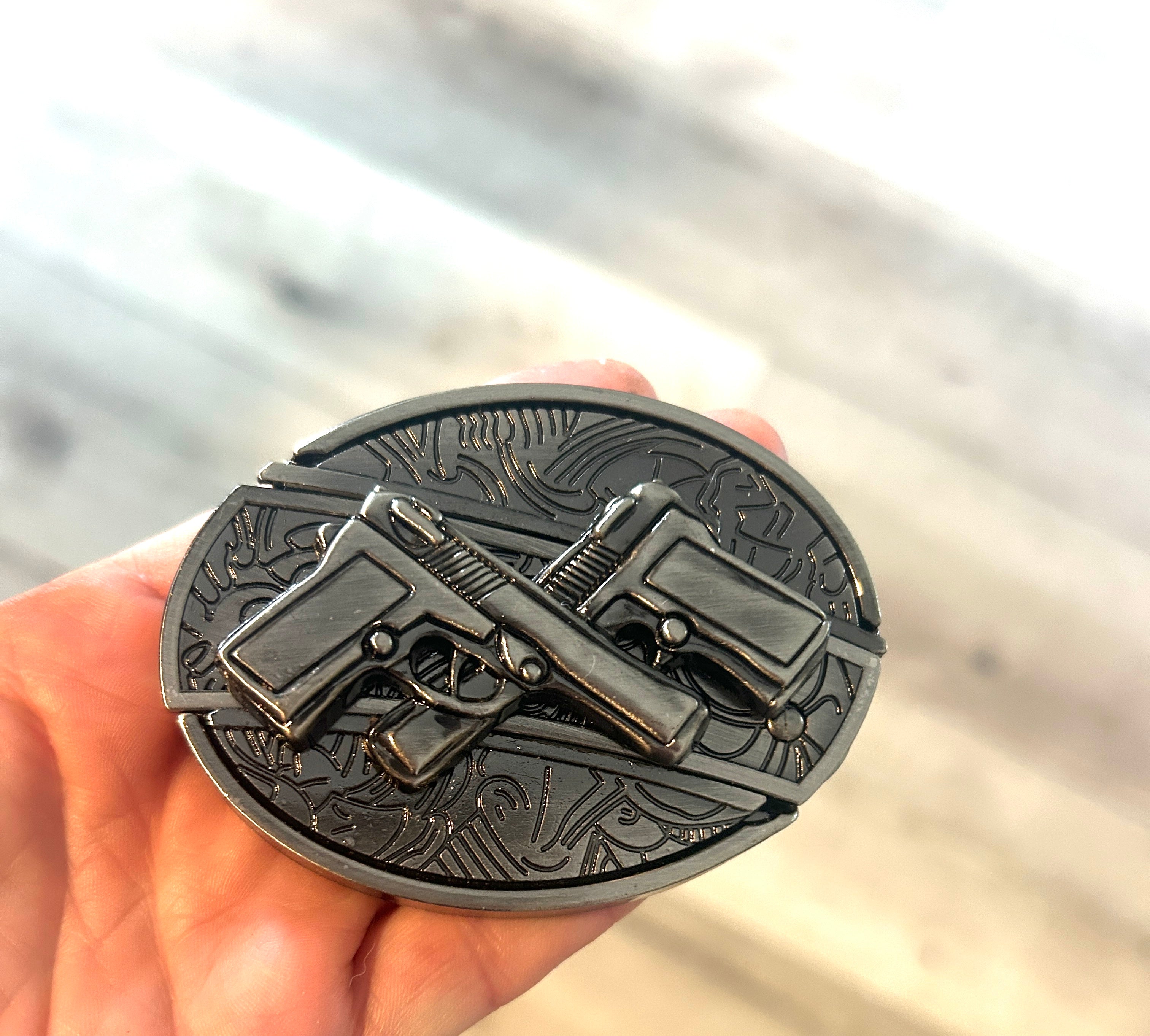 Hidden Tool Utility Belt Buckle - Guns