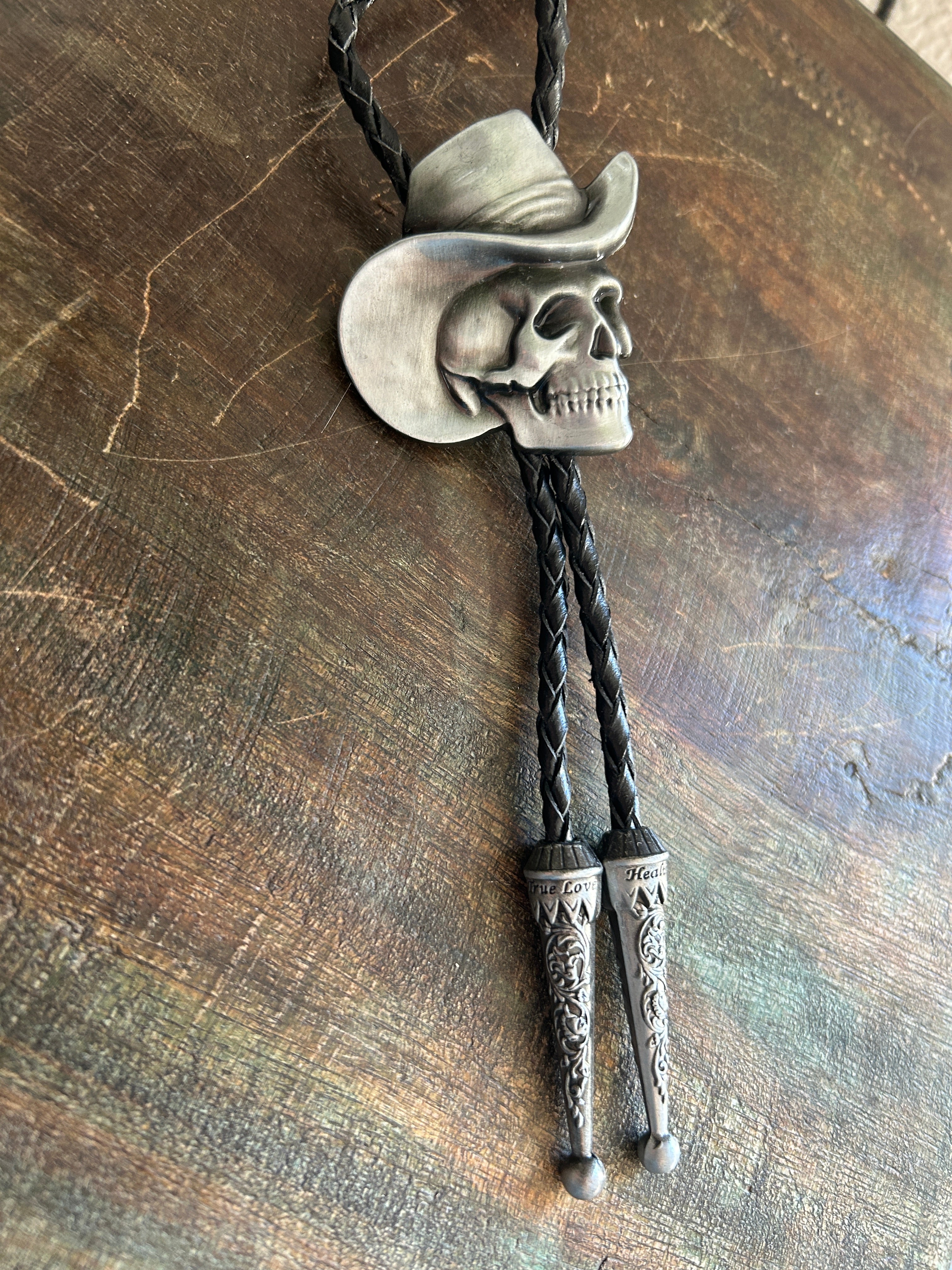 Skeleton Cowboy Bolo tie