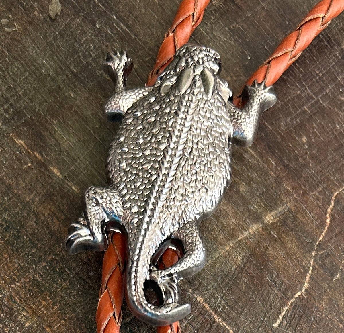 Horned Lizard Bolo Tie