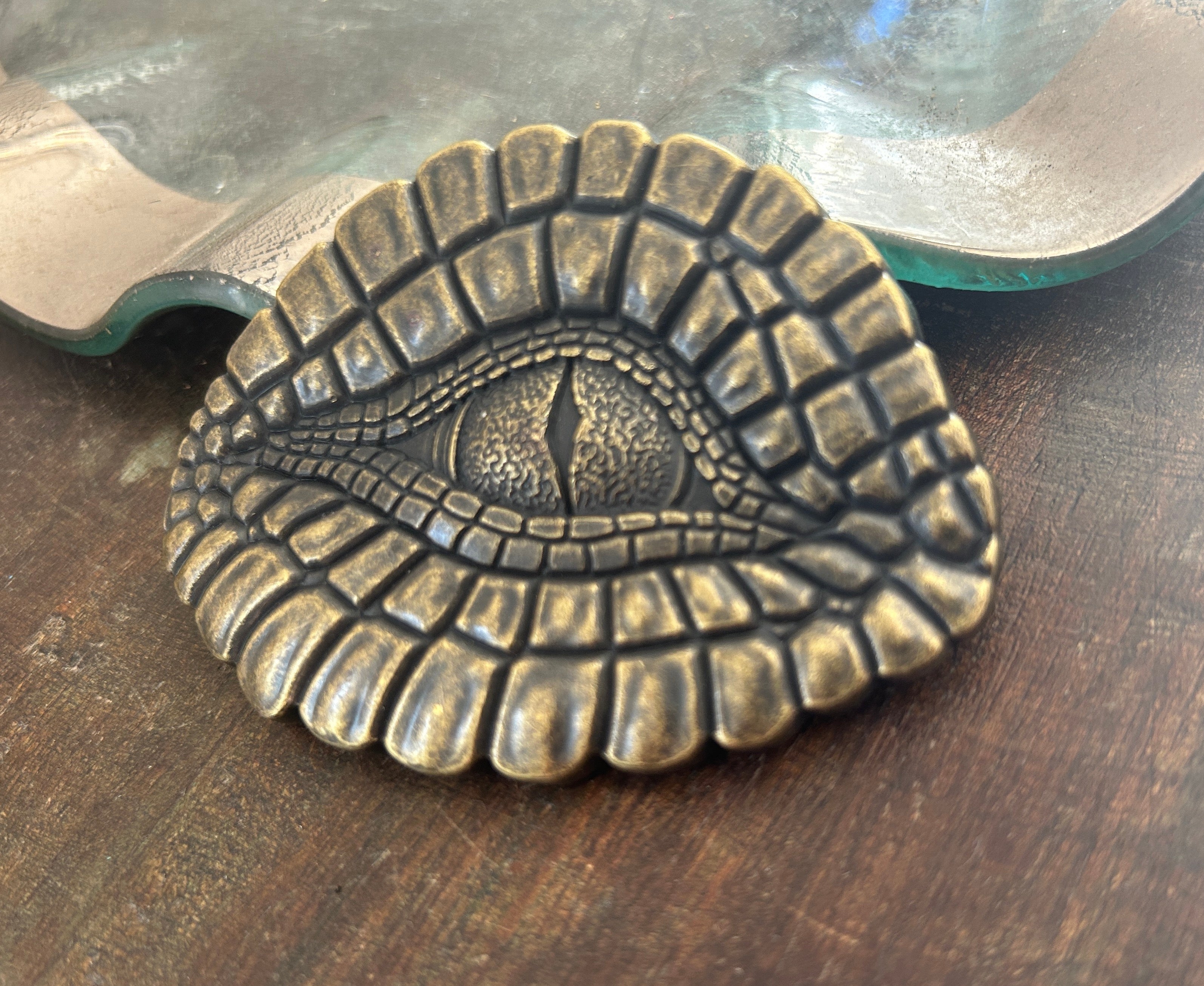 Alligator Eye Belt Buckle