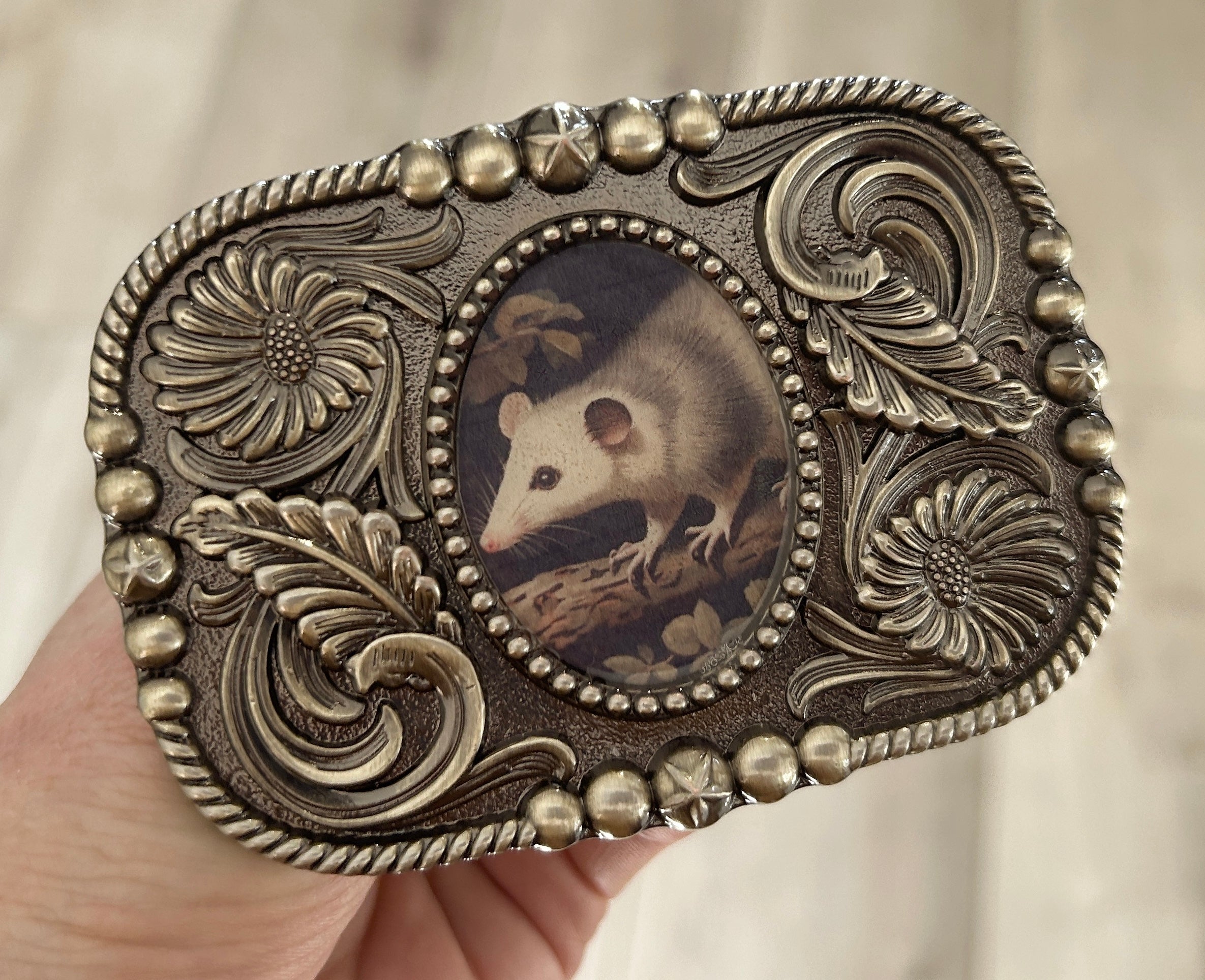 Opossum Belt Buckle