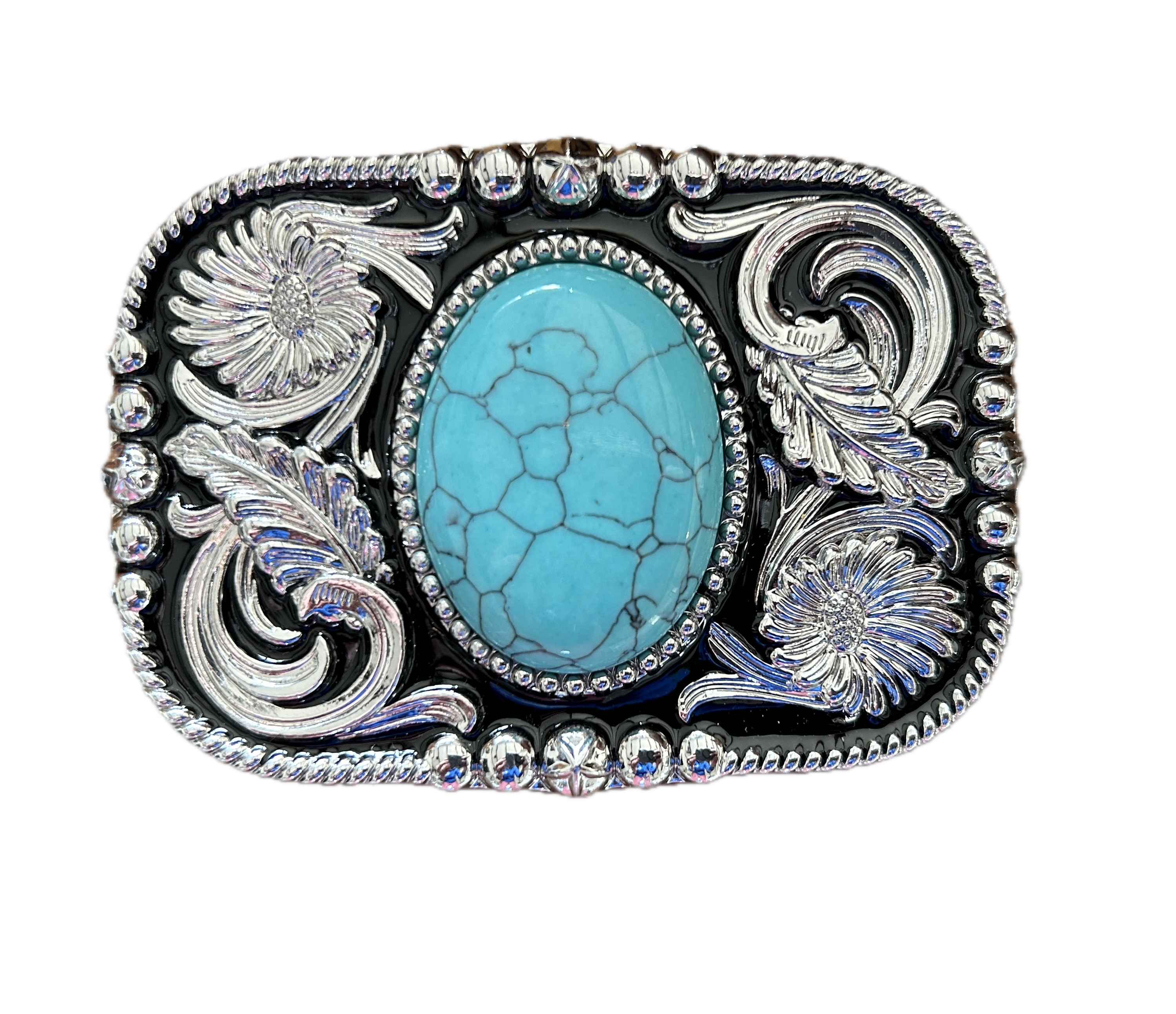 Turquoise Intricate Belt Buckle